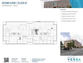 2250 Point Blvd, Elgin, IL à louer Plan d’étage– Image 2 sur 2