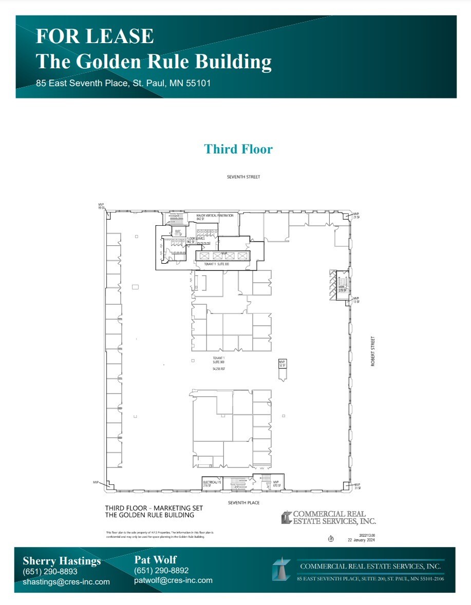 85 7th Pl E, Saint Paul, MN à louer Plan d’étage– Image 1 sur 1