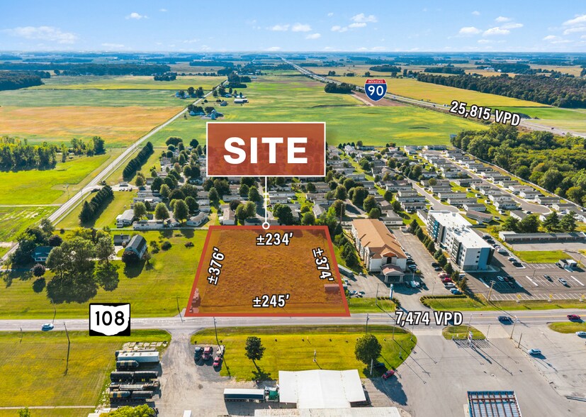 8075-8139 OH-108, Wauseon, OH à vendre - Aérien – Image 3 sur 3