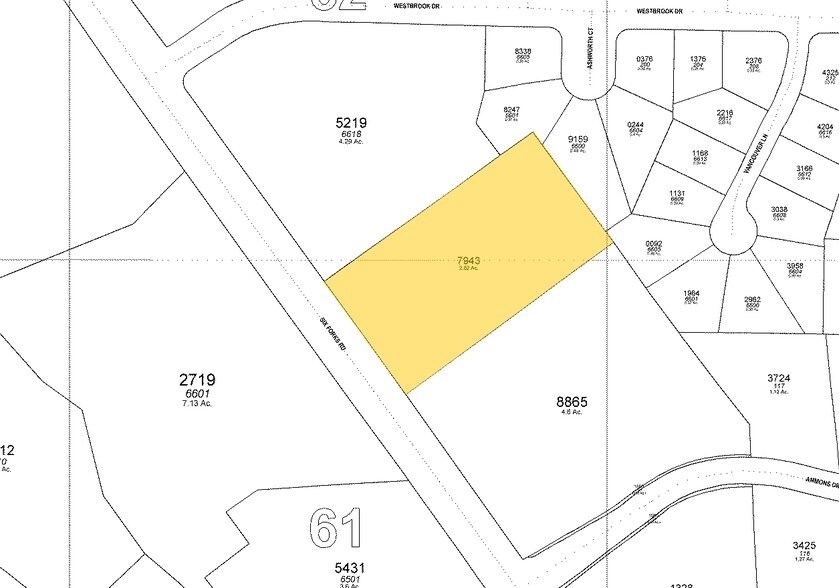 6600 Six Forks Rd, Raleigh, NC à louer - Plan cadastral – Image 2 sur 18