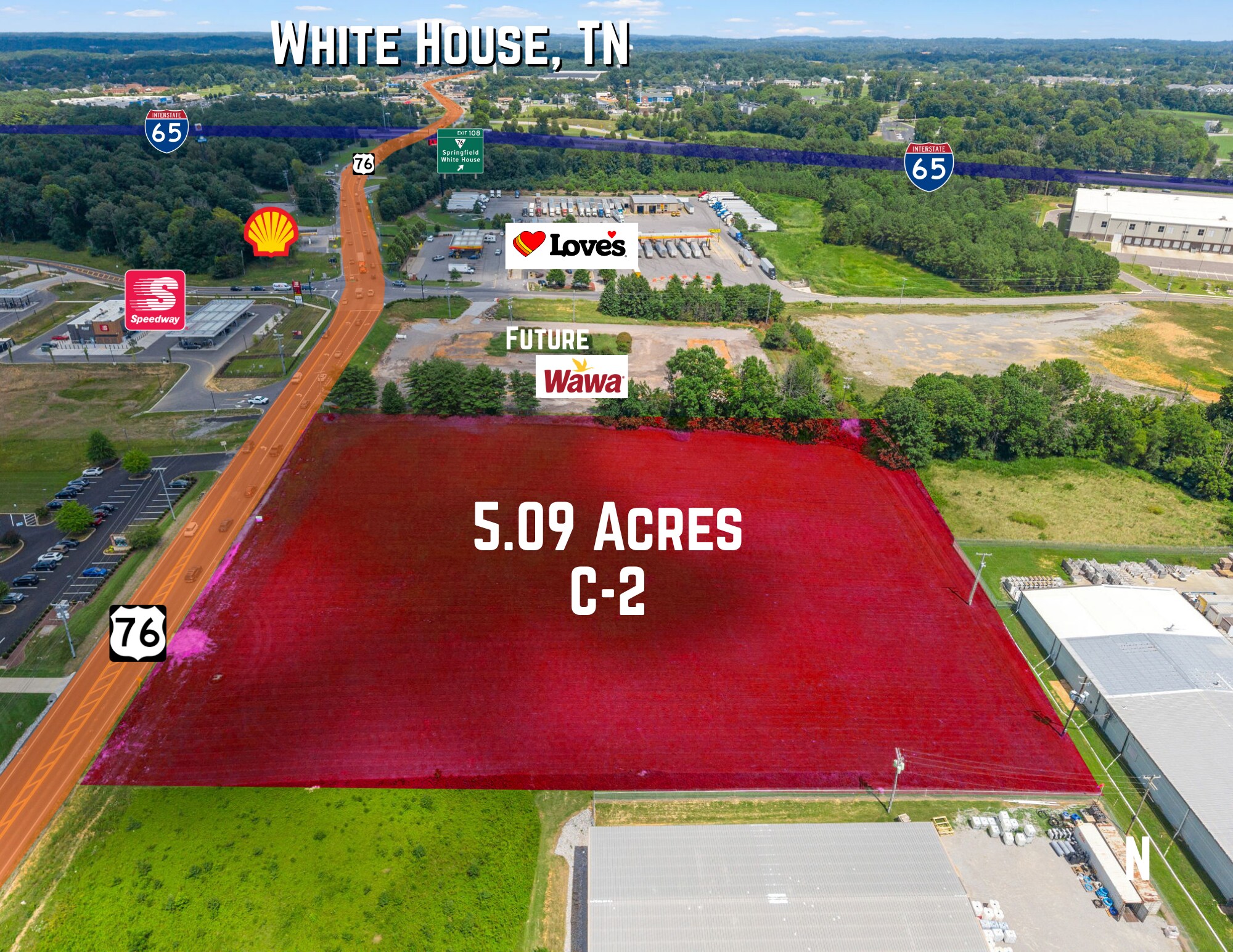 0 Tennessee Highway 76, White House, TN à vendre Aérien– Image 1 sur 15