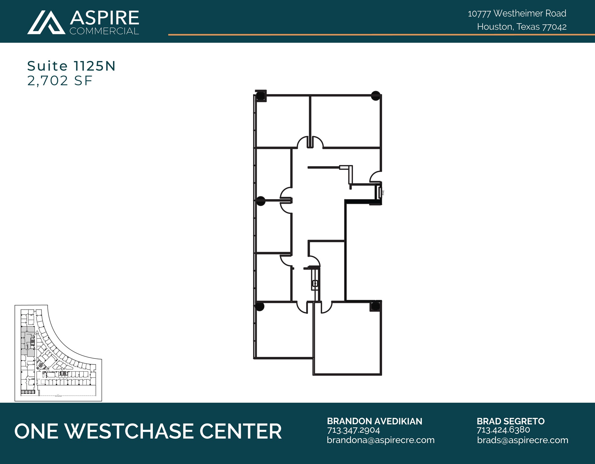 10777 Westheimer Rd, Houston, TX à louer Plan d’étage– Image 1 sur 1