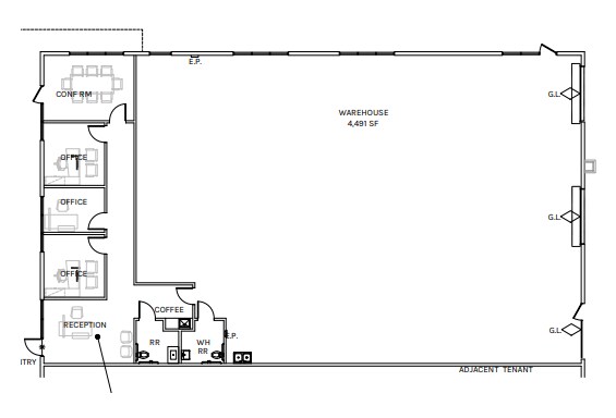 10451-10455 Roselle St, San Diego, CA à louer Plan d’étage– Image 1 sur 1