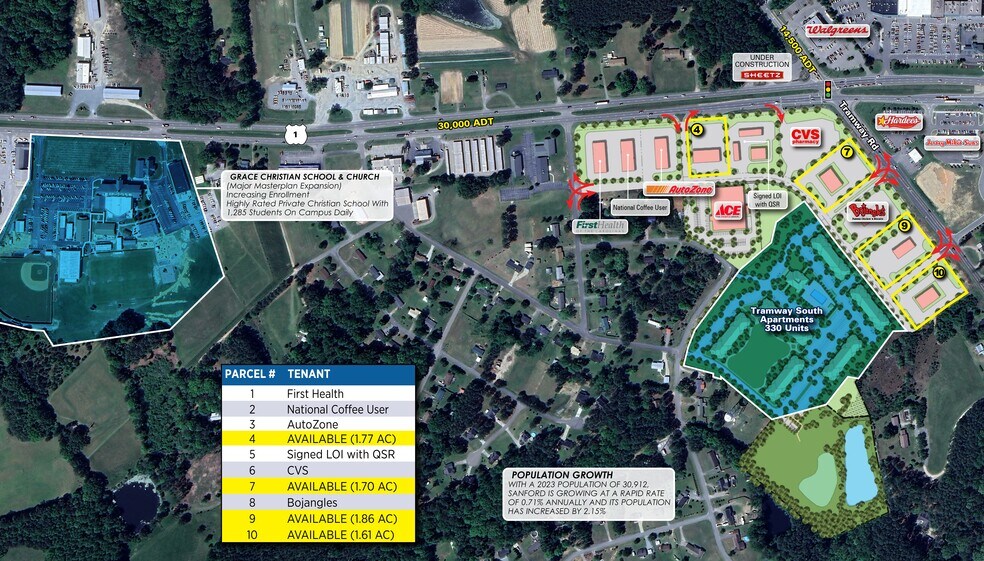 00 Tramway Rd & Hwy 1, Sanford, NC à louer - Photo de l’immeuble – Image 3 sur 4