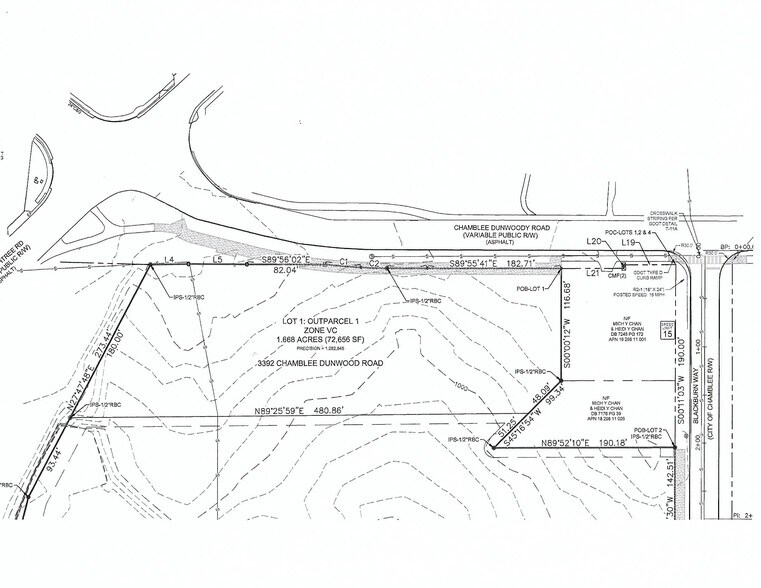 3392 Chamblee Dunwoody, Chamblee, GA à vendre - Plan de site – Image 2 sur 4