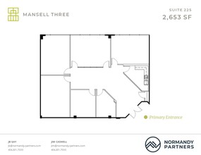 3600 Mansell Rd, Alpharetta, GA à louer Plan d’étage– Image 1 sur 1