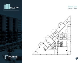 17950 Preston Rd, Dallas, TX à louer Plan d’étage– Image 1 sur 1