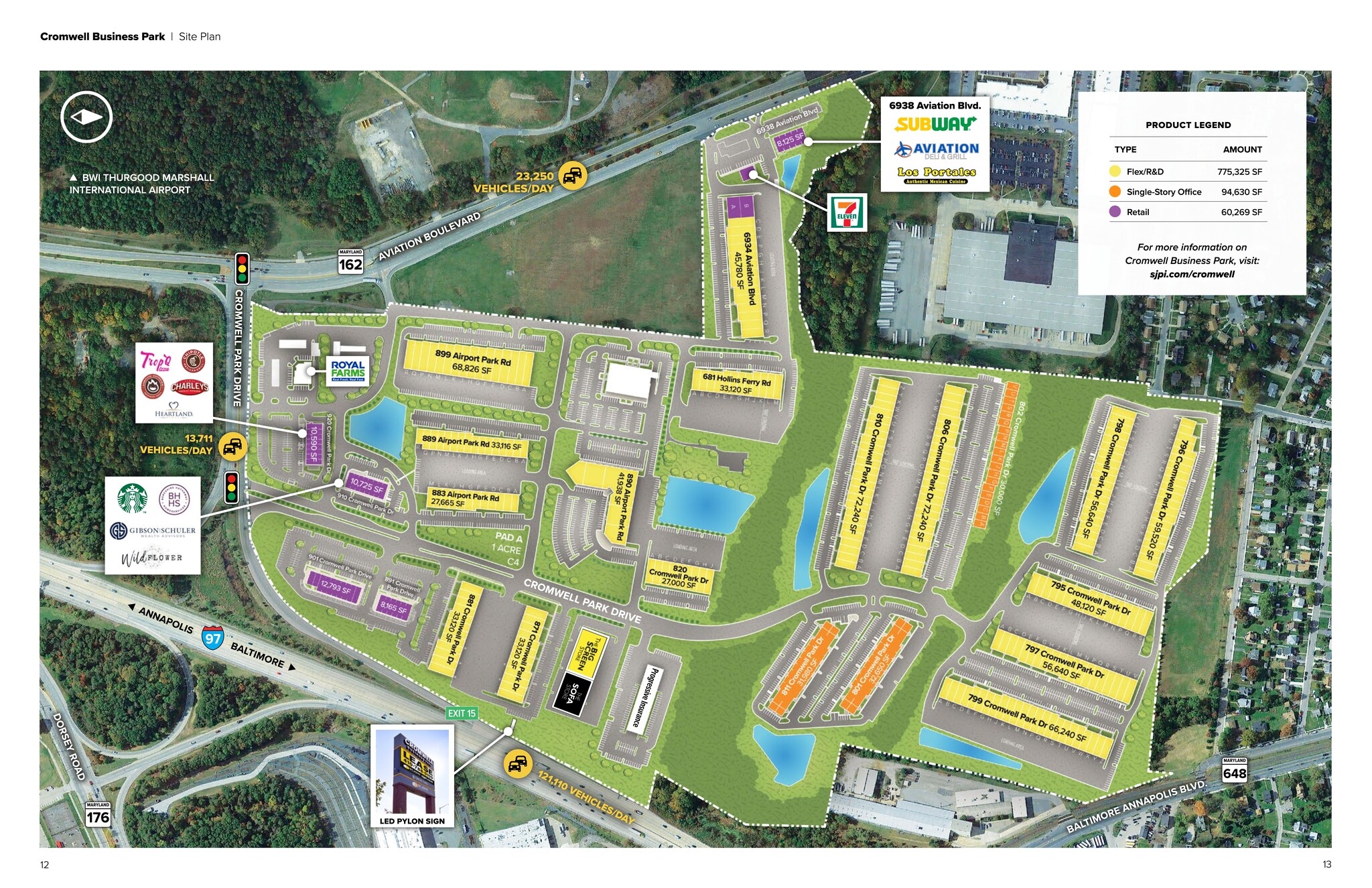 910 Cromwell Park Dr, Glen Burnie, MD à louer Plan de site– Image 1 sur 2