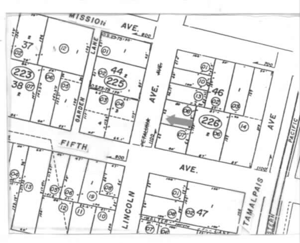 1110 Lincoln Ave, San Rafael, CA à louer - Plan cadastral – Image 3 sur 3