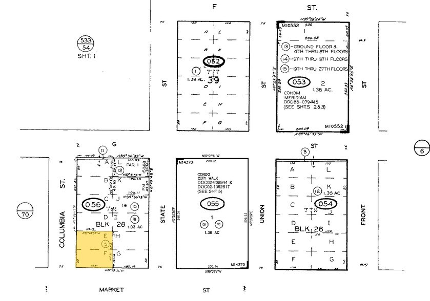 448 W Market St, San Diego, CA à louer - Plan cadastral – Image 2 sur 25