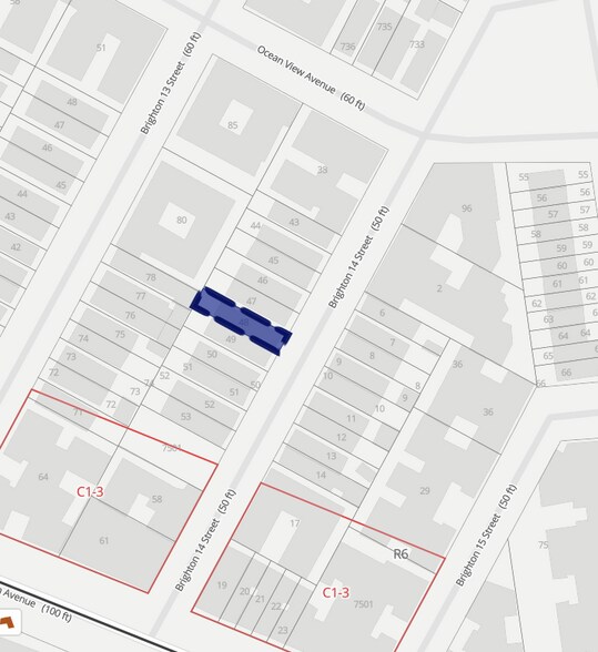 3052 Brighton 14th St, Brooklyn, NY à vendre - Plan cadastral – Image 1 sur 1