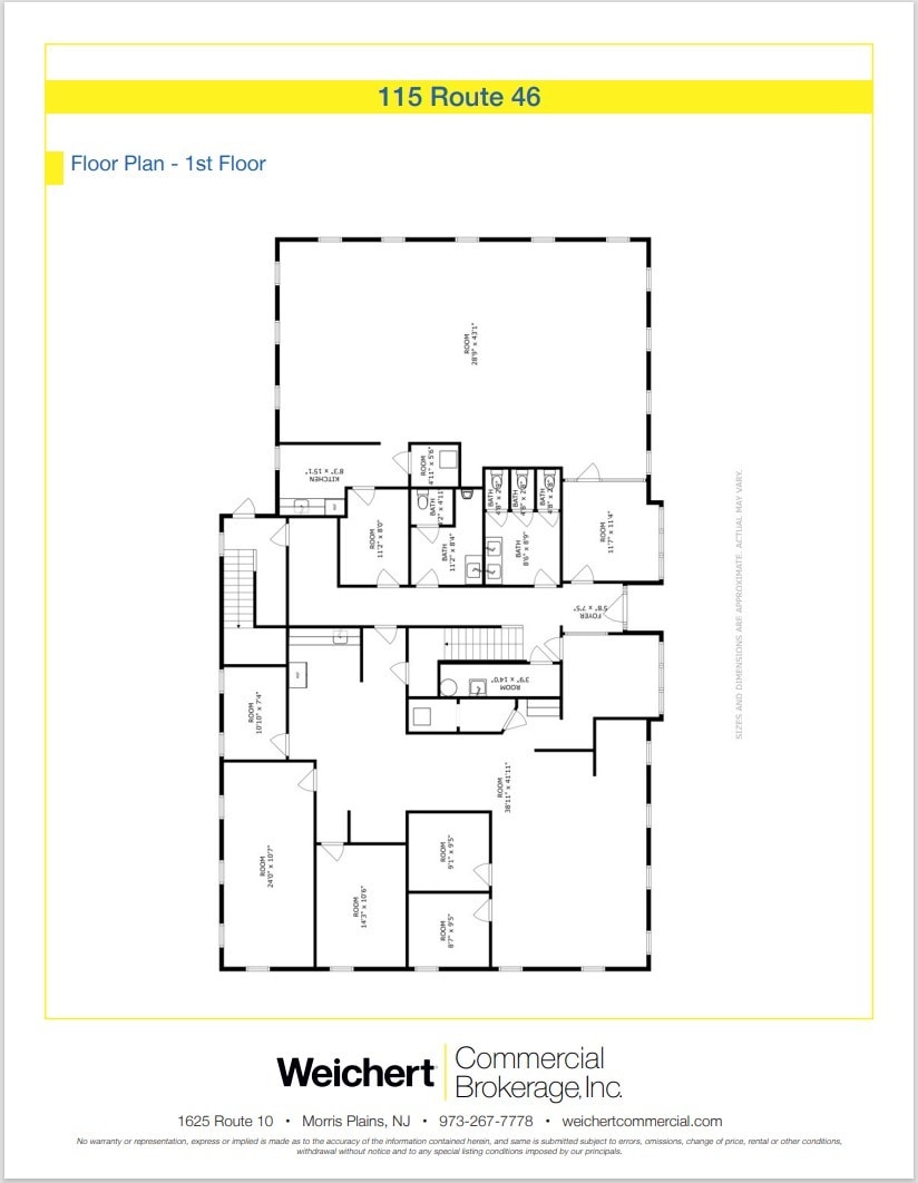 115 US Highway 46, Mountain Lakes, NJ à louer Plan d’étage– Image 1 sur 1