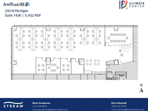 233 N Michigan Ave, Chicago, IL à louer Plan d’étage– Image 1 sur 1