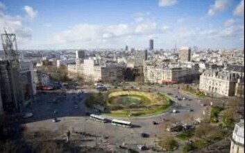 Paris - Vue aérienne  vue de carte