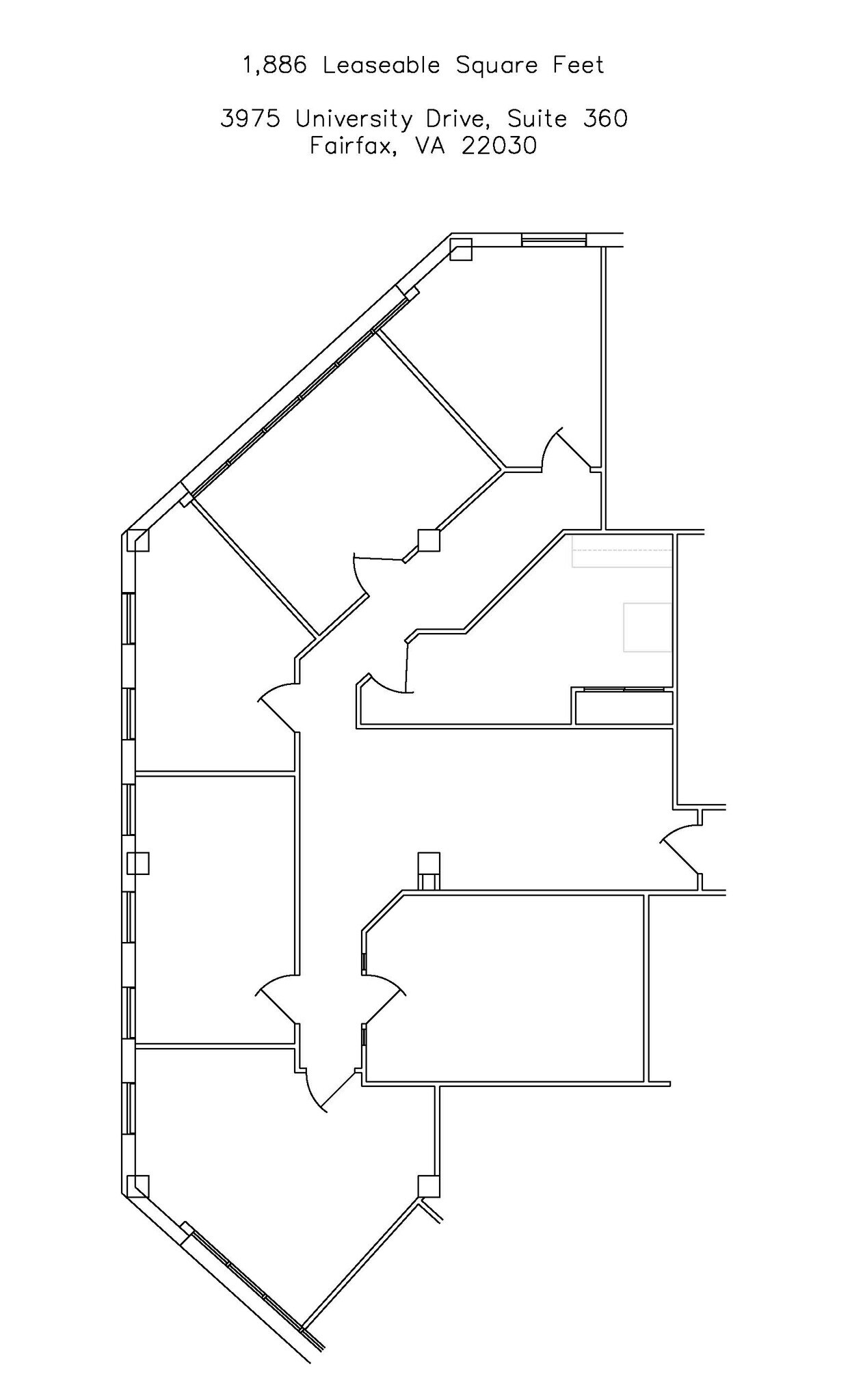 3975 University Dr, Fairfax, VA à louer Plan d’étage– Image 1 sur 8