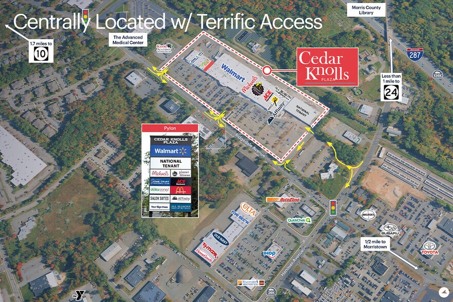 225-235 Ridgedale Ave, Cedar Knolls, NJ à louer - Aérien – Image 2 sur 4