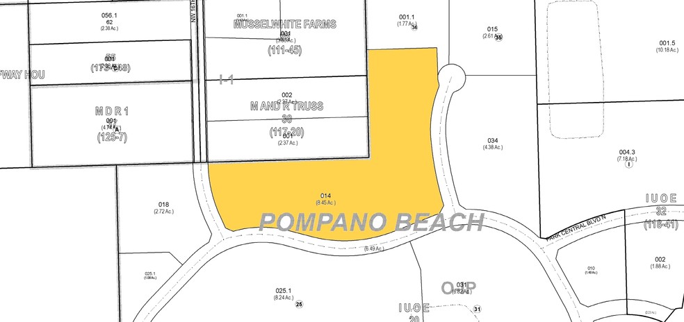 3600-3665 Park Central Blvd N, Pompano Beach, FL à louer - Plan cadastral – Image 2 sur 2