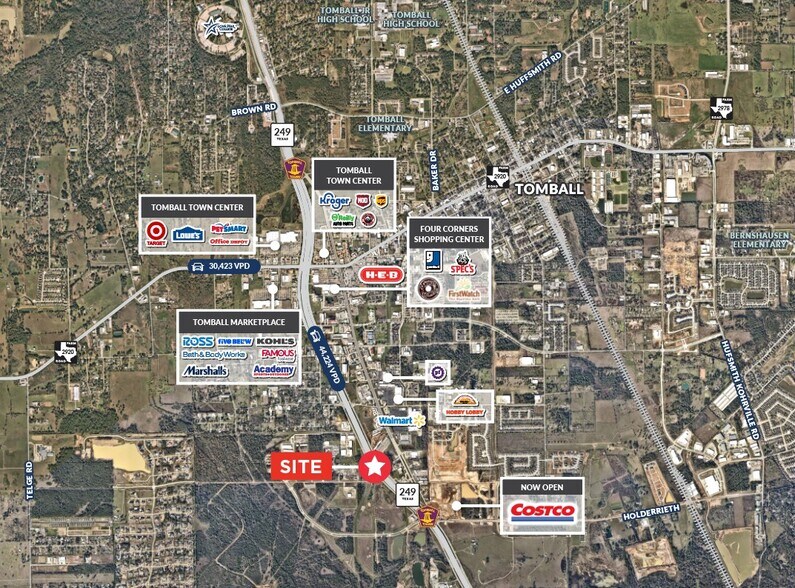 Hwy 249 & Humble Rd, Tomball, TX à vendre - Aérien – Image 2 sur 2
