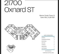 21600 Oxnard St, Woodland Hills, CA à louer Plan d’étage– Image 1 sur 1