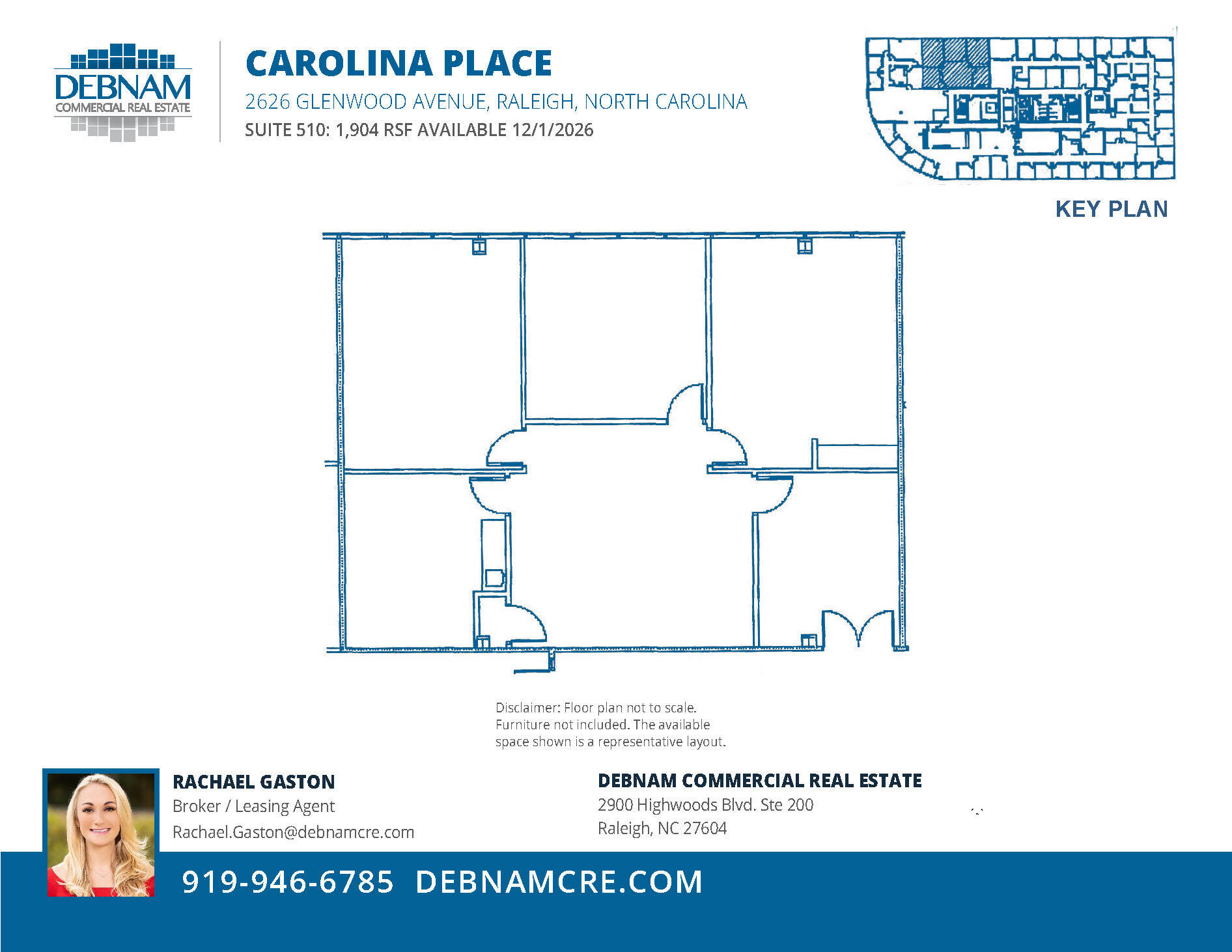 2626 Glenwood Ave, Raleigh, NC à louer Plan d’étage– Image 1 sur 1