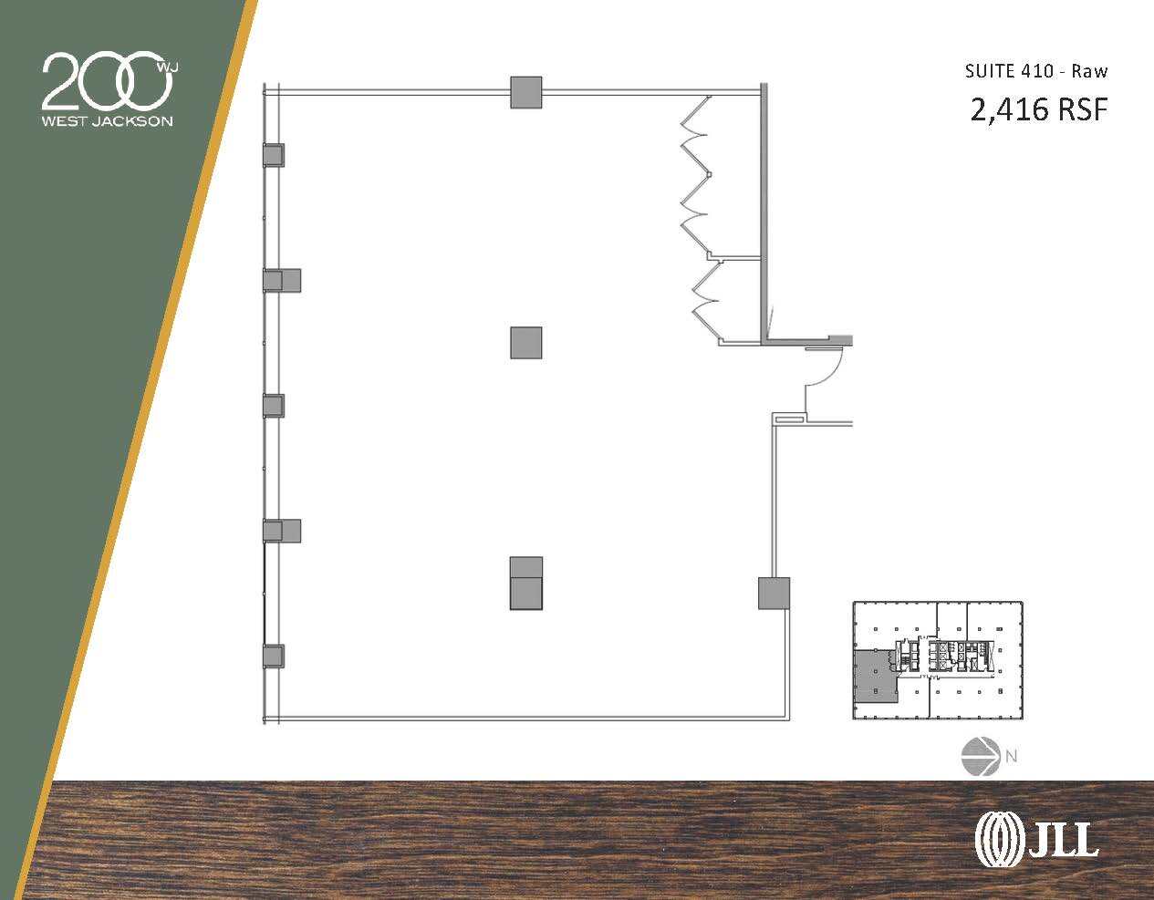 200 W Jackson Blvd, Chicago, IL à louer Plan d’étage– Image 1 sur 2