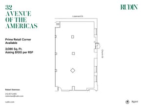 32 Avenue Of The Americas, New York, NY à louer Plan d’étage– Image 1 sur 1