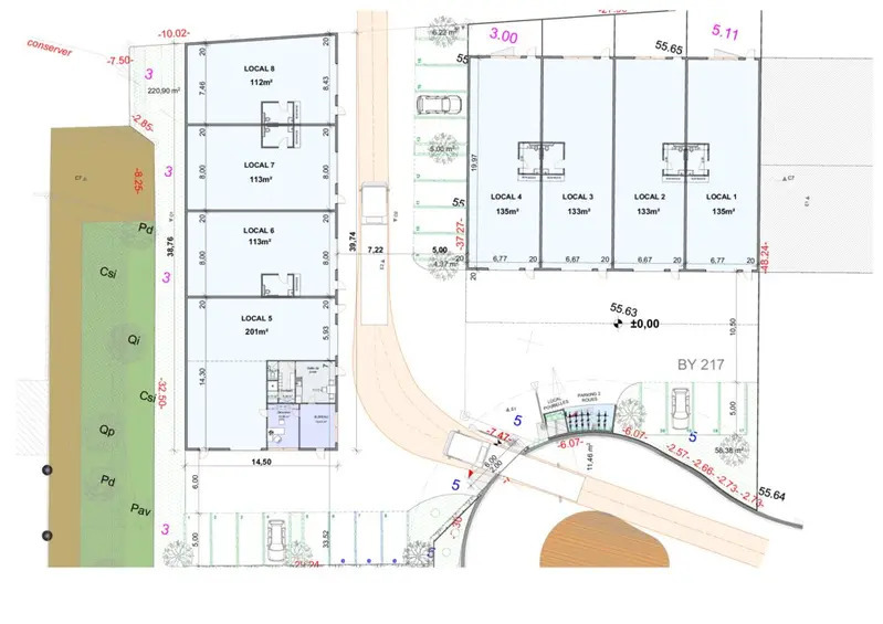 Local d’activités dans Le Thor à louer - Plan d’étage – Image 3 sur 3