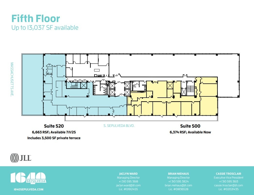 1640 S Sepulveda Blvd, Los Angeles, CA à louer Plan d’étage– Image 1 sur 2