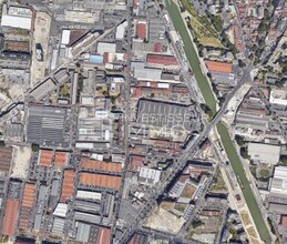 Aubervilliers - Vue aérienne vue de carte