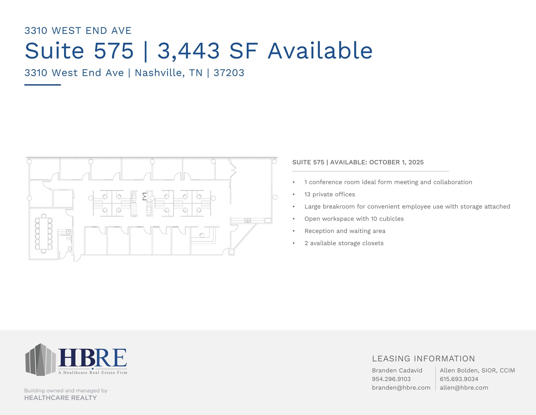 3310 West End Ave, Nashville, TN à louer Plan de site– Image 1 sur 1