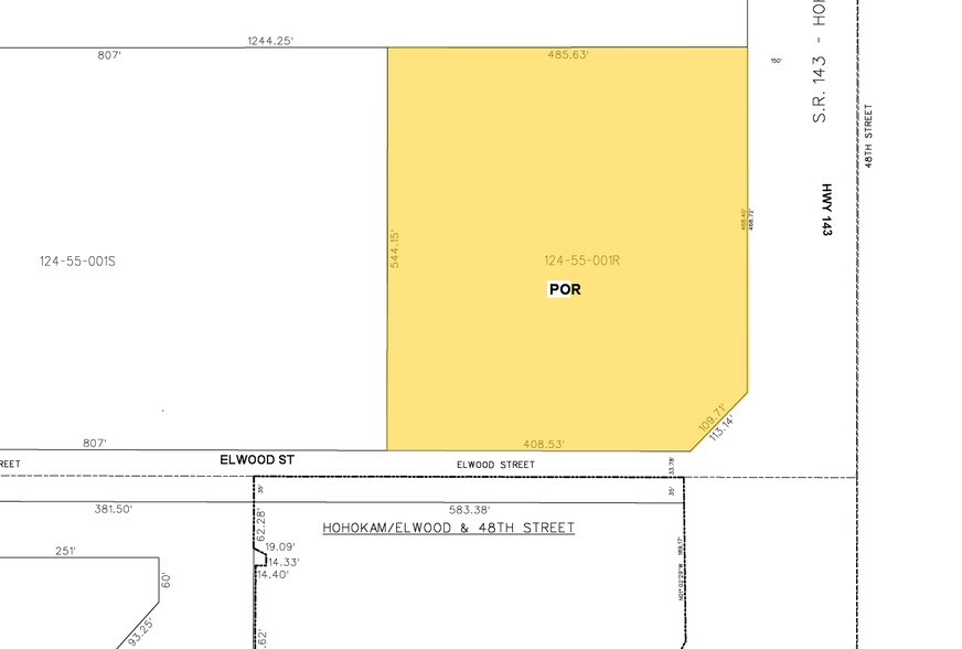 4710 E Elwood St, Phoenix, AZ à louer - Plan cadastral – Image 2 sur 10