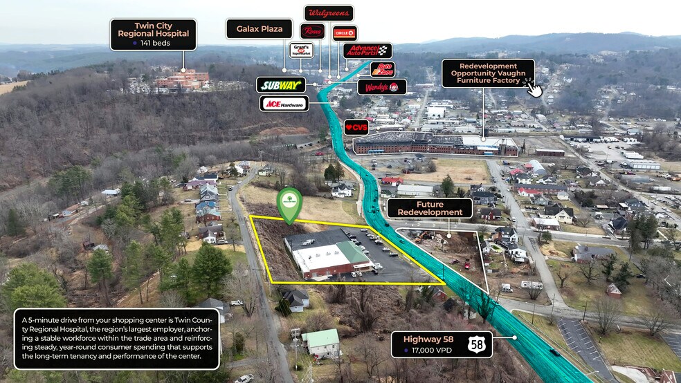 104 W Stuart Dr, Galax, VA à vendre - Photo de l’immeuble – Image 2 sur 3