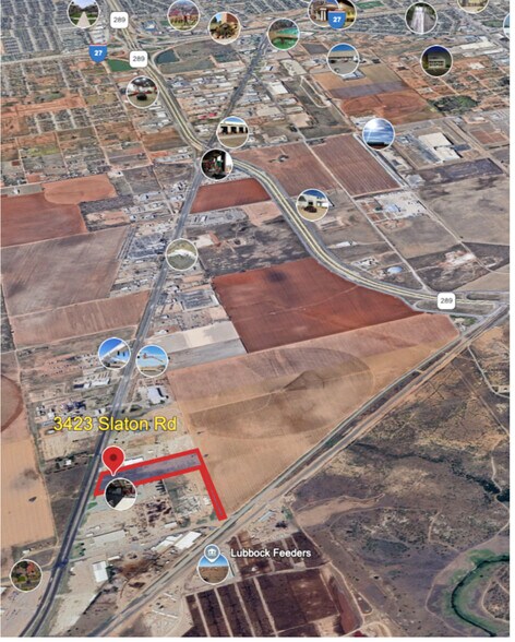 3423 Slaton Road, Lubbock, TX à vendre - Aérien – Image 2 sur 3
