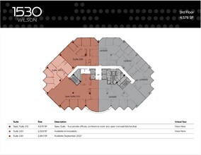1530 Wilson Blvd, Arlington, VA à louer Plan d’étage– Image 1 sur 1