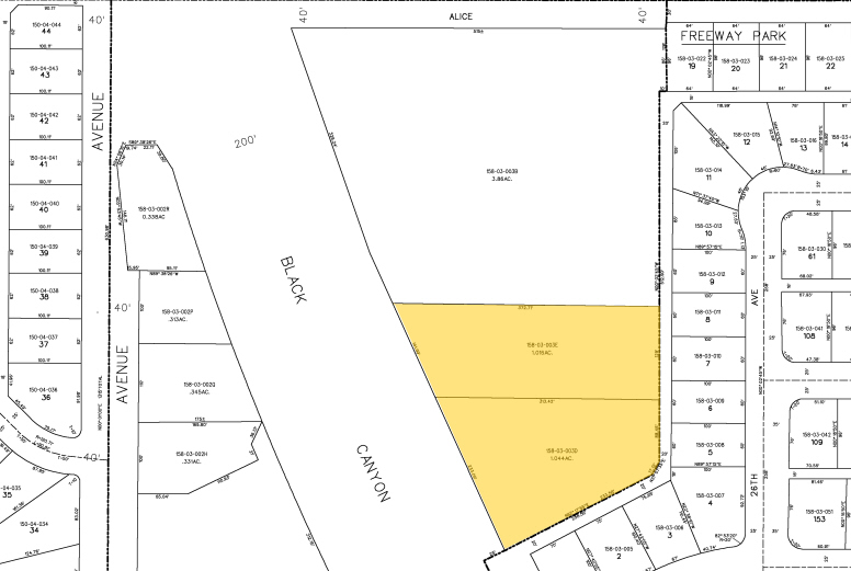 8601 N Black Canyon Hwy, Phoenix, AZ à louer - Plan cadastral – Image 2 sur 13