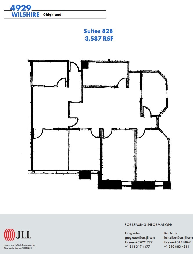 4929 Wilshire Blvd, Los Angeles, CA à louer Plan d’étage– Image 1 sur 1