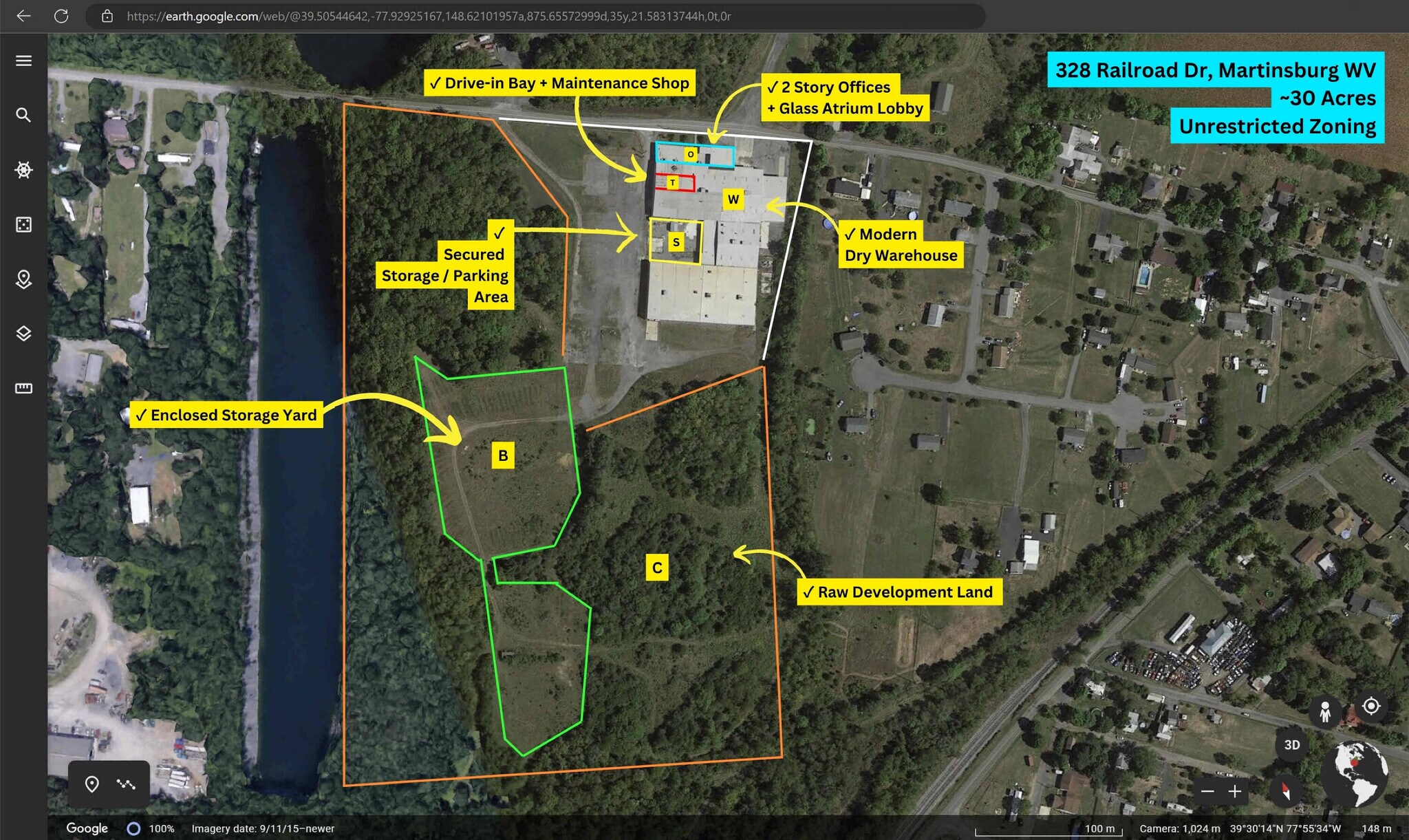328 Railroad Dr, Martinsburg, WV à louer Aérien– Image 1 sur 2