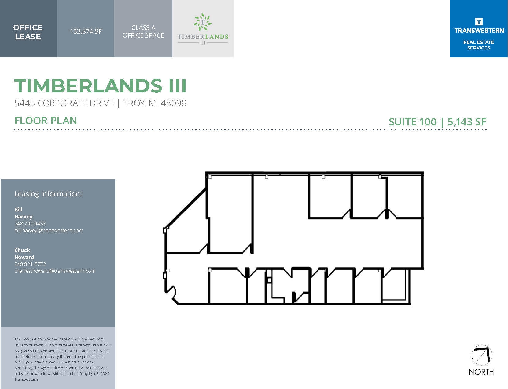 5445 Corporate Dr, Troy, MI à vendre Plan d’étage– Image 1 sur 1