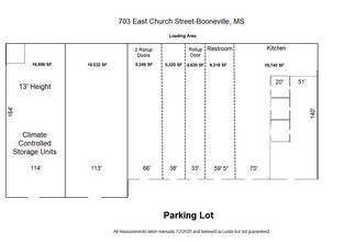 705 E Church St, Booneville, MS à vendre Plan d’étage– Image 1 sur 1