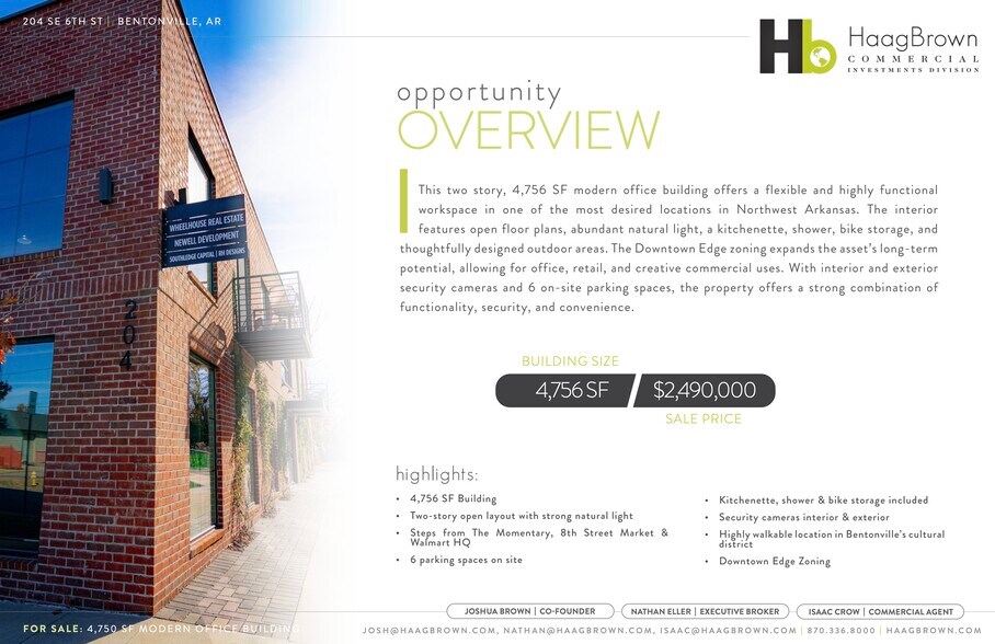 204 SE 6th St, Bentonville, AR à vendre - Photo de l’immeuble – Image 2 sur 5