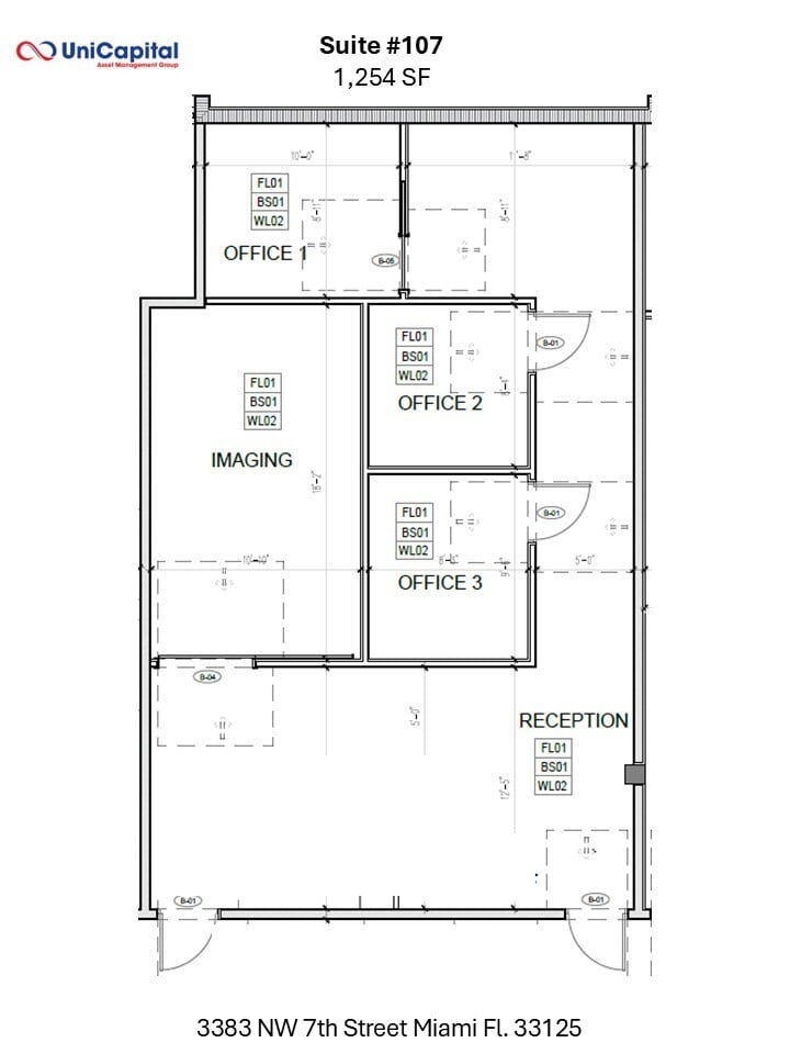 3383 NW 7th St, Miami, FL à louer Plan de site– Image 1 sur 1