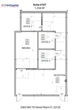 3383 NW 7th St, Miami, FL à louer Plan de site– Image 1 sur 1