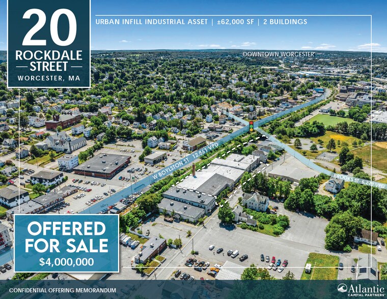 20 Rockdale St, Worcester, MA à vendre - Aérien – Image 1 sur 5