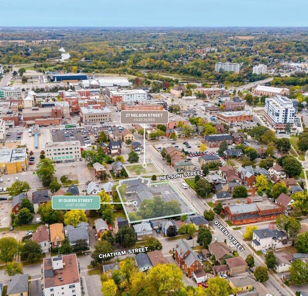 Brantford Funeral Homes Redevelopment portefeuille de 2 biens à vendre sur LoopNet.fr - Aérien – Image 3 sur 5
