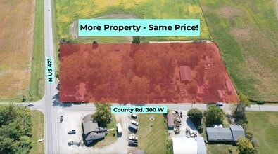 2996 N US 421, Whitestown, IN - VUE AÉRIENNE vue de carte