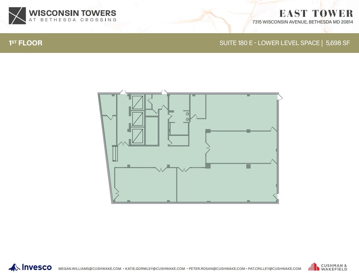 7315 Wisconsin Ave, Bethesda, MD à louer Plan d’étage– Image 1 sur 1
