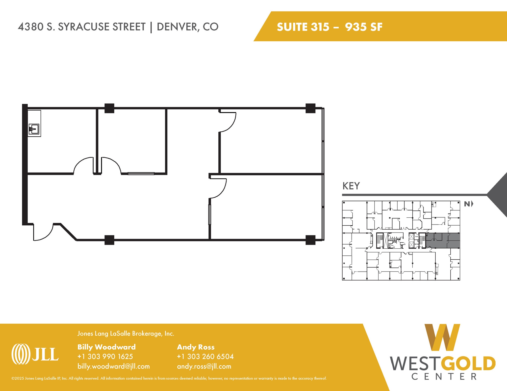 4380 S Syracuse St, Denver, CO à louer Plan d’étage– Image 1 sur 1