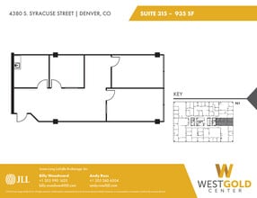 4380 S Syracuse St, Denver, CO à louer Plan d’étage– Image 1 sur 1