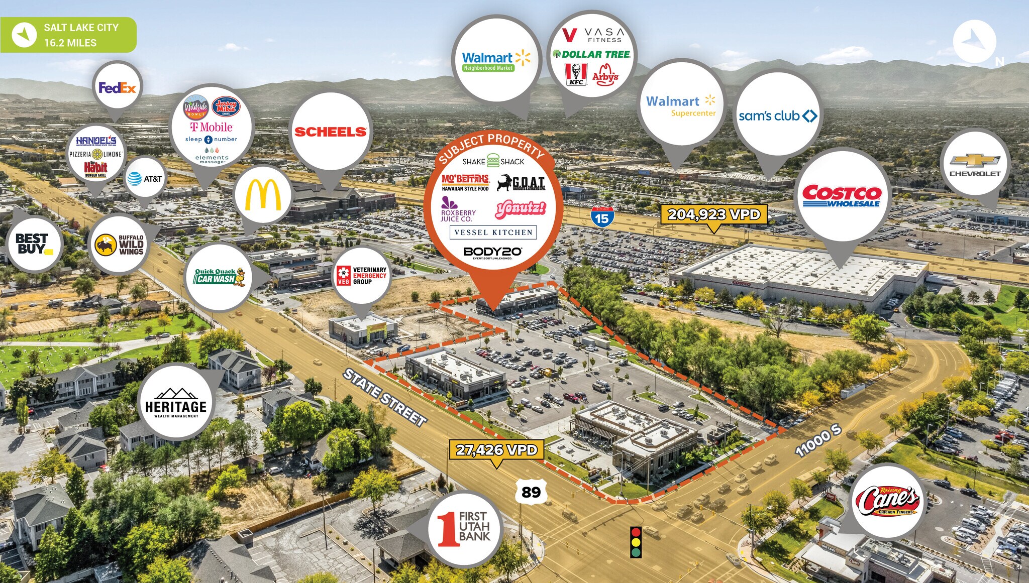 The Schoolyard portefeuille de 3 biens à vendre sur LoopNet.fr Aérien– Image 1 sur 7