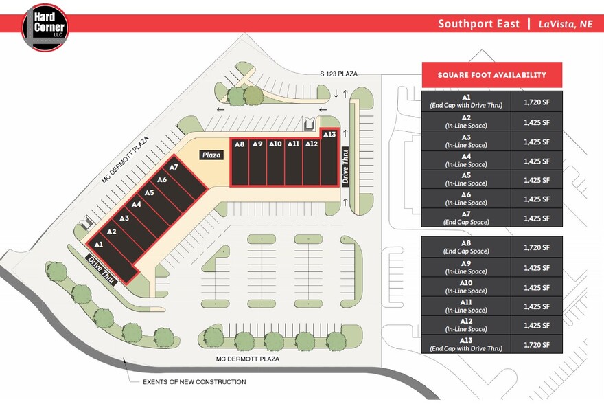 12120 McDermott plz, La Vista, NE à louer - Plan de site – Image 3 sur 9